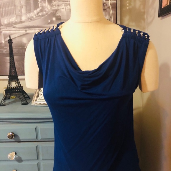 Michael Kors Navy chain top - Picture 1 of 5
